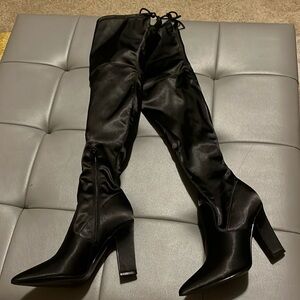 Guess Black Over the Knee Boots